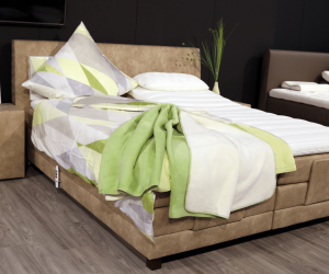 Boxspringbett Beige