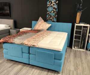 Boxspringbett Blau
